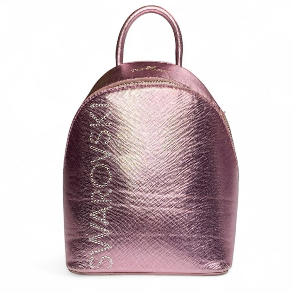Swarovski Sparkling Logo Mini Backpack Bag Glitter Pink Bling Luxury Glam